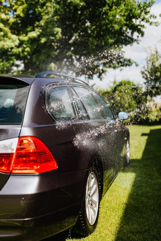 Water being Sprayed on a Car